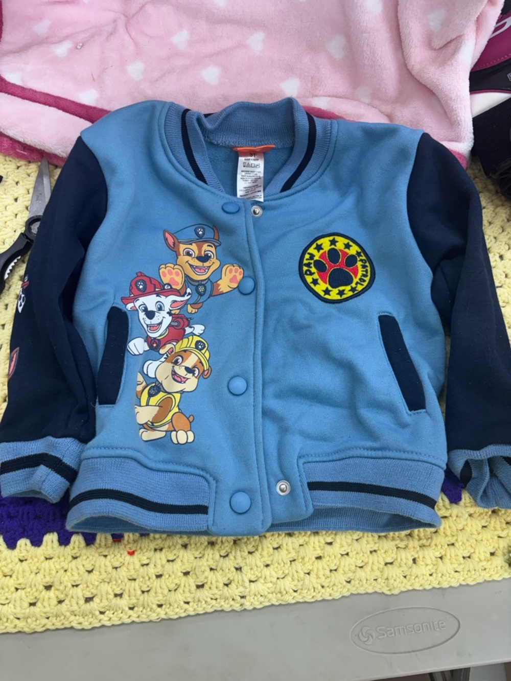 Nickelodeon Paw Patrol blue fleece jacket child size 3T